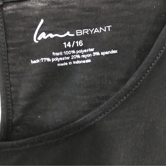 Lane Bryant Black Sleeveless Blouse - Picture 5 of 7